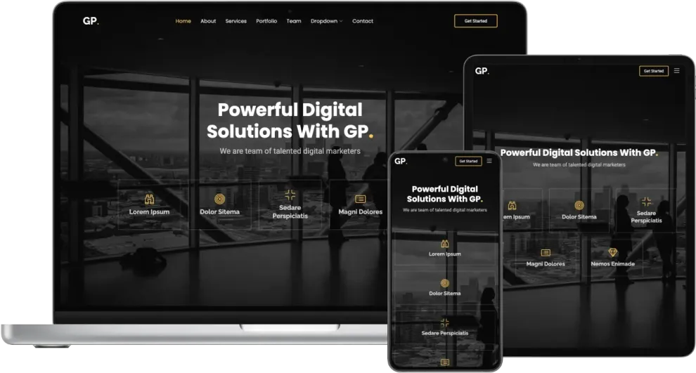 FusionGrid template screenshot
