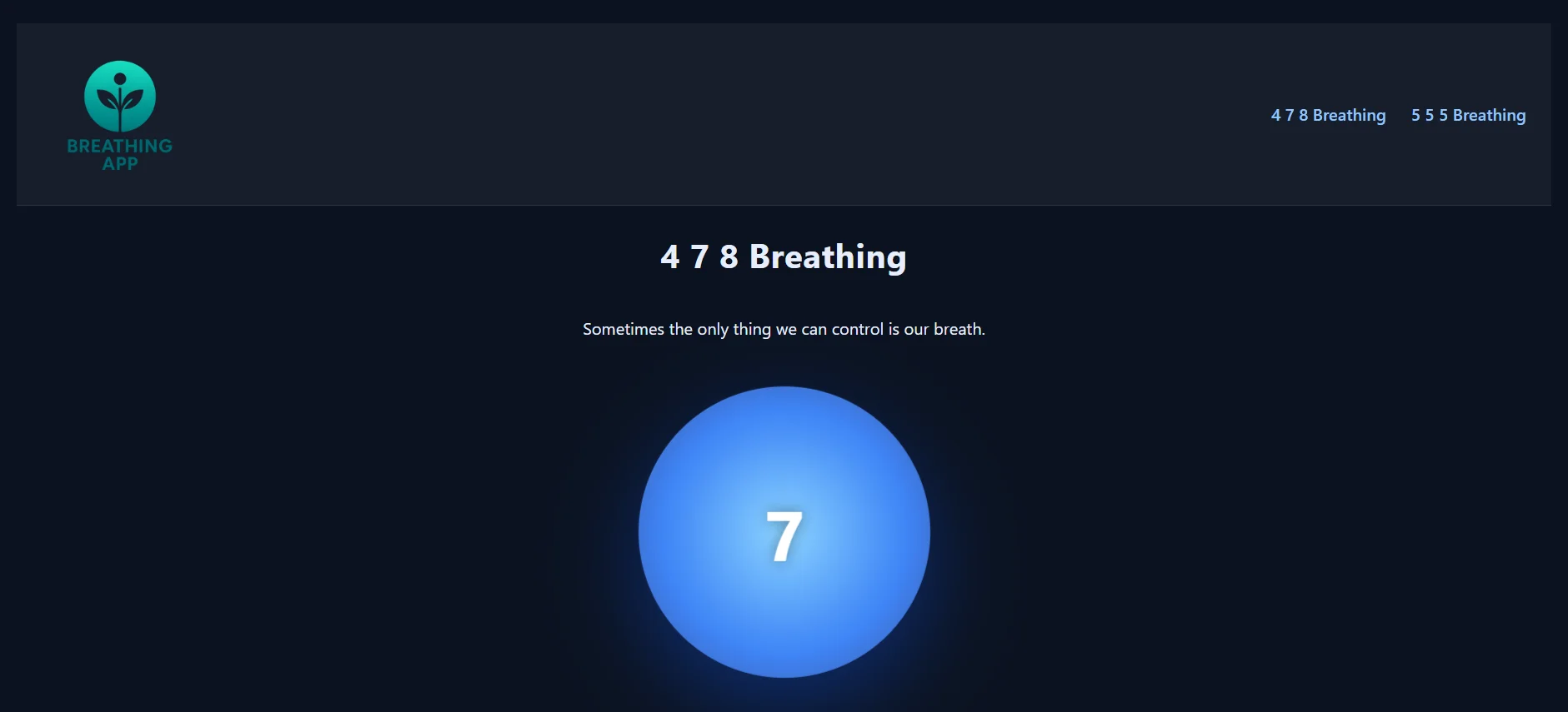Guided Breathing Web Application thumbnail