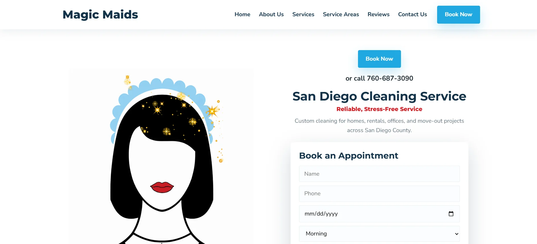 Local Cleaning Service Lead Capture Page thumbnail