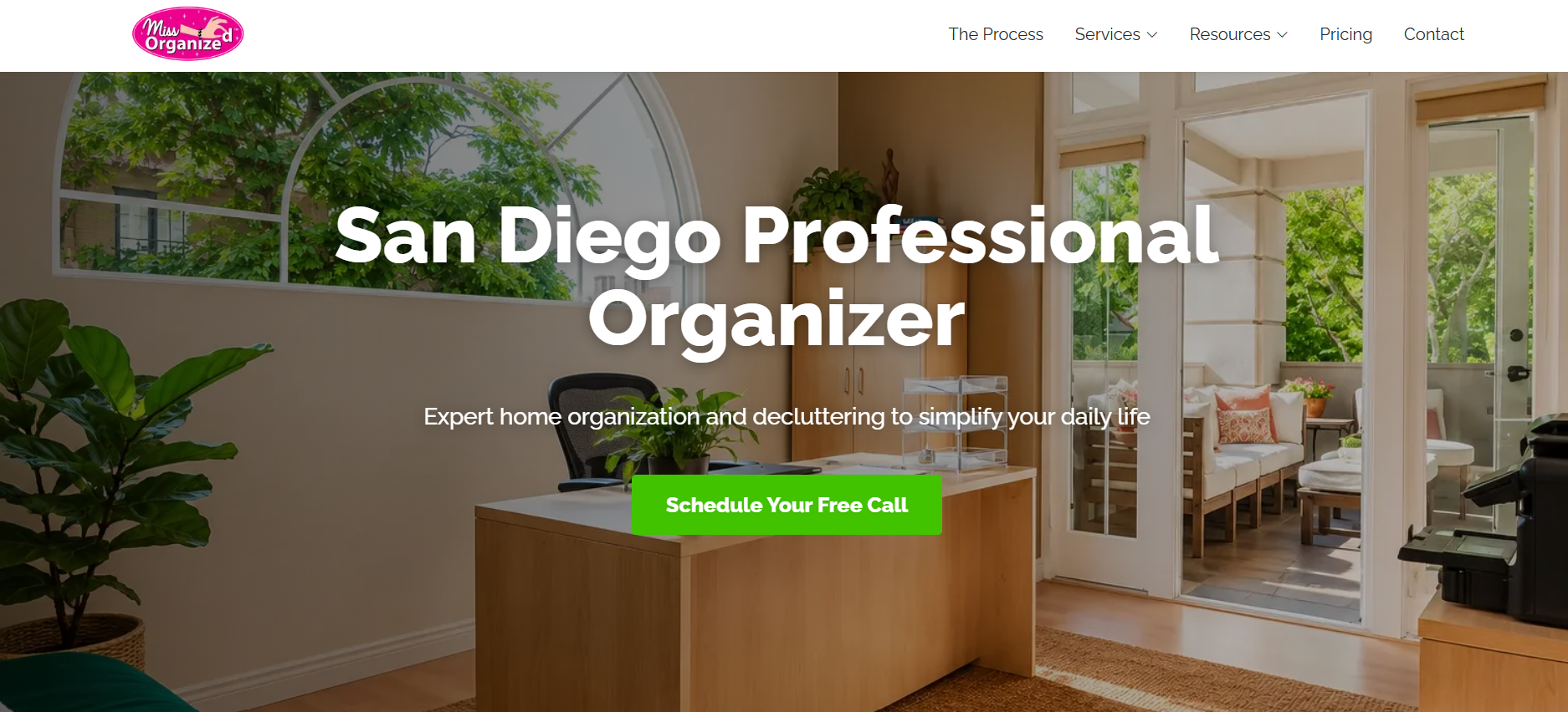 Miss Organized website